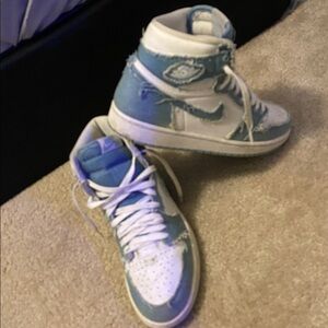 Jordan Shoes in Blue and White